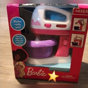 Barbie Mixer Play Set Toy Pink Lights Up Revs‎ Moving Blades Gift New
